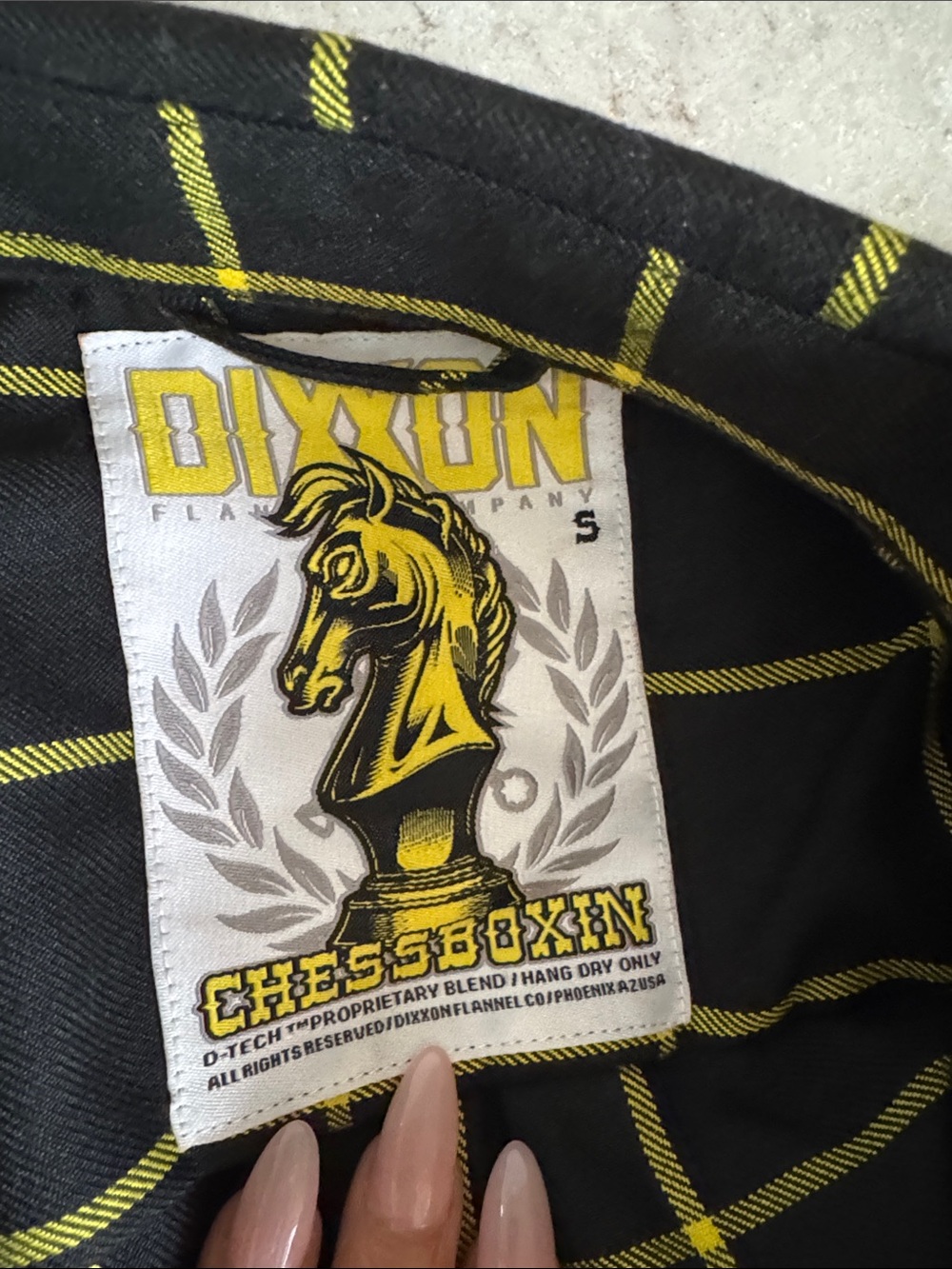 DIXXON Black and Yellow Windowpane Flannel Shirt - Picture 5 of 5